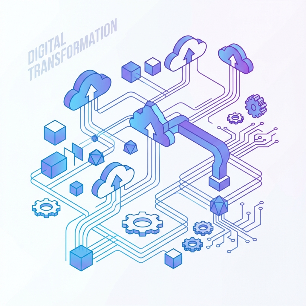 Digital Transformation Illustration